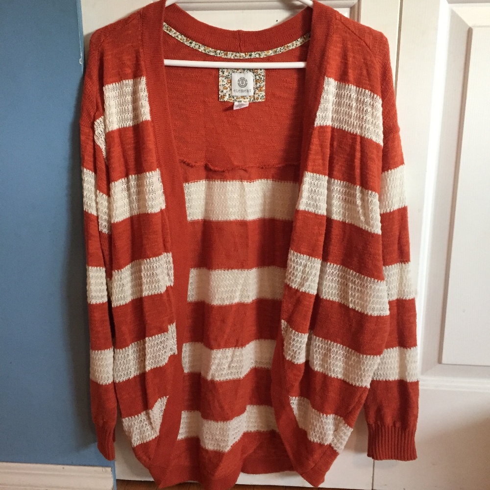 Element striped cardigan